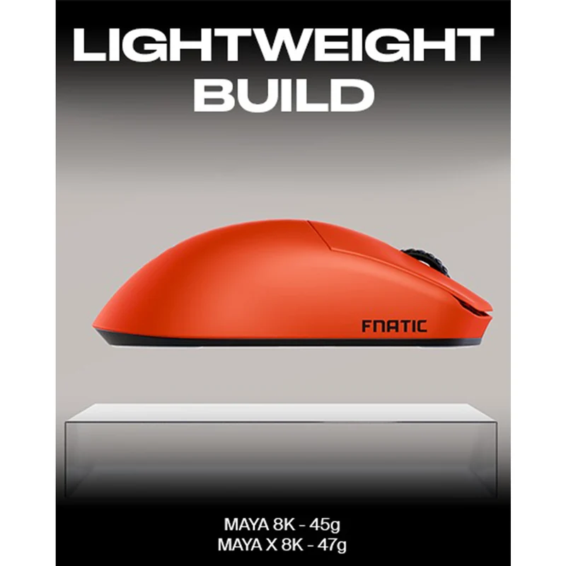 Fnatic x Lamzu MAYA 8K Wireless Gaming Mouse Fnatic Special Edition (Orange)