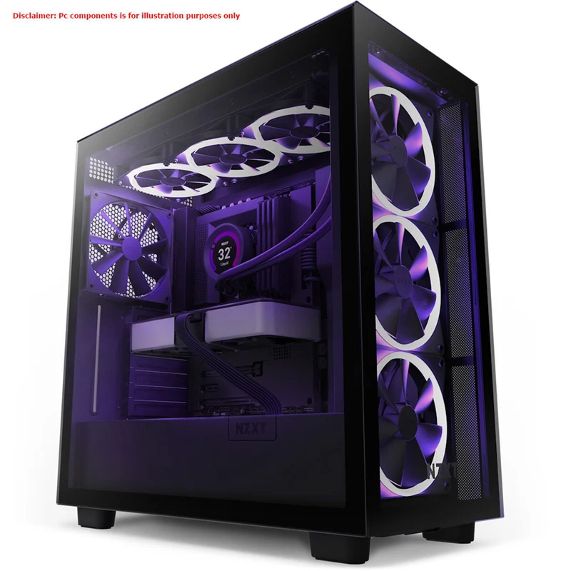 NZXT H7 Elite (2022) Premium Mid-Tower Case (Matte Black, Matte White)