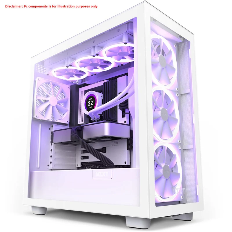 NZXT H7 Elite (2022) Premium Mid-Tower Case (Matte Black, Matte White)