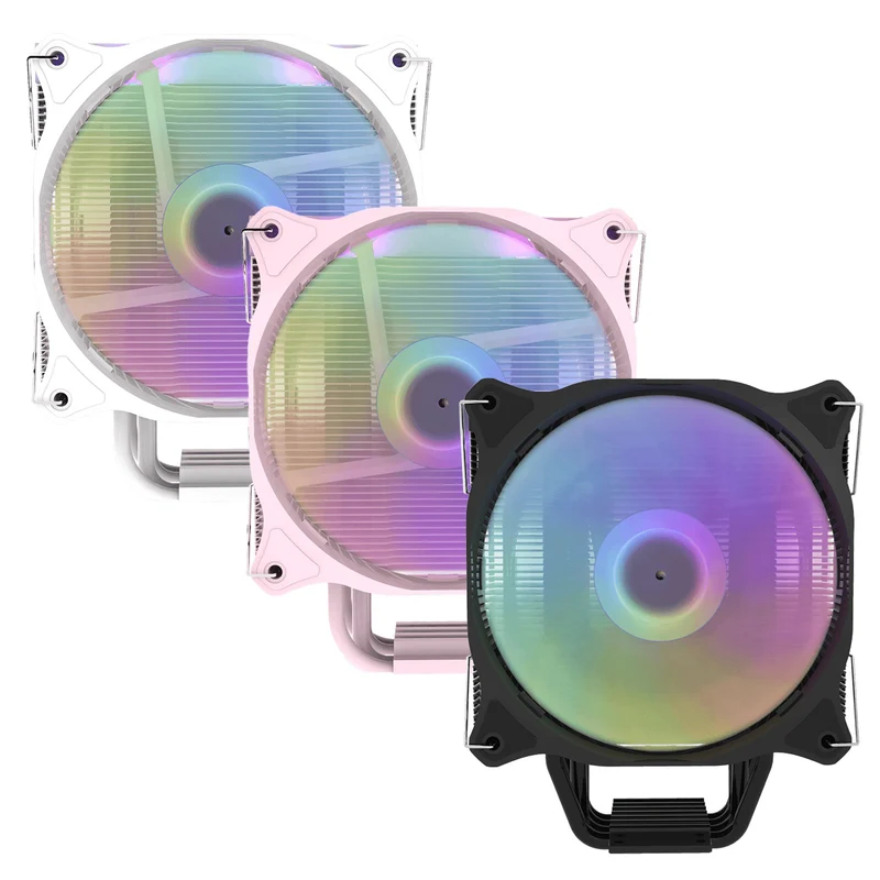 DarkFlash Darkair Plus (LT) CPU Cooler (Black, Pink, White)