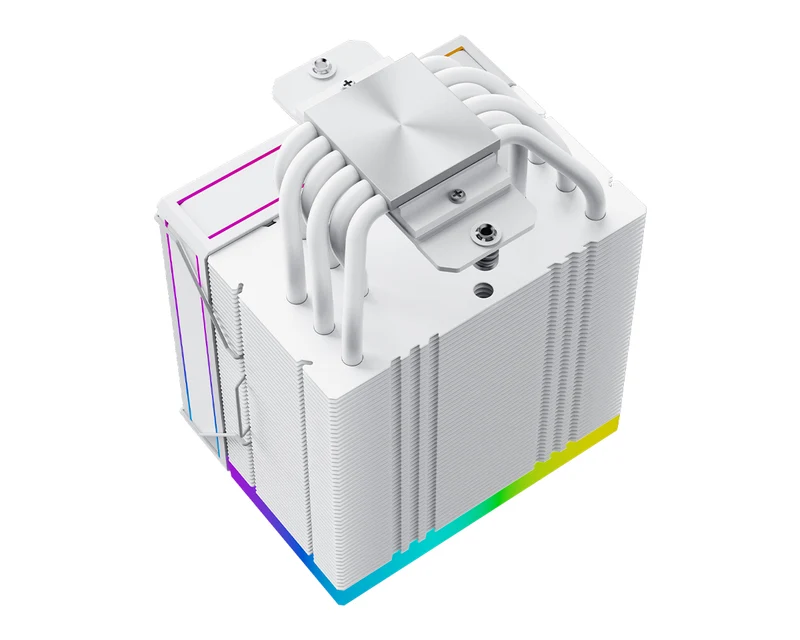 ID-Cooling Frozn A610 ARGB 6 Heatpipe 120mm 4Pin PWM/5V 3Pin CPU Cooler (Black, White)