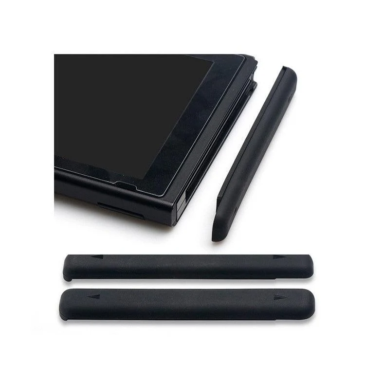 Nintendo Switch Console With Red/Blue Joycon (Refresh)+NSW Dobe Dust-Proof Kit Include Rubber Plug & Glass Film (TNS-862) Bundle