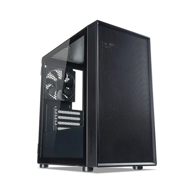 Tecware Nexus Air M2 TG High Airflow MATX PC Case with 3x 120mm Non LED Fans (Black)
