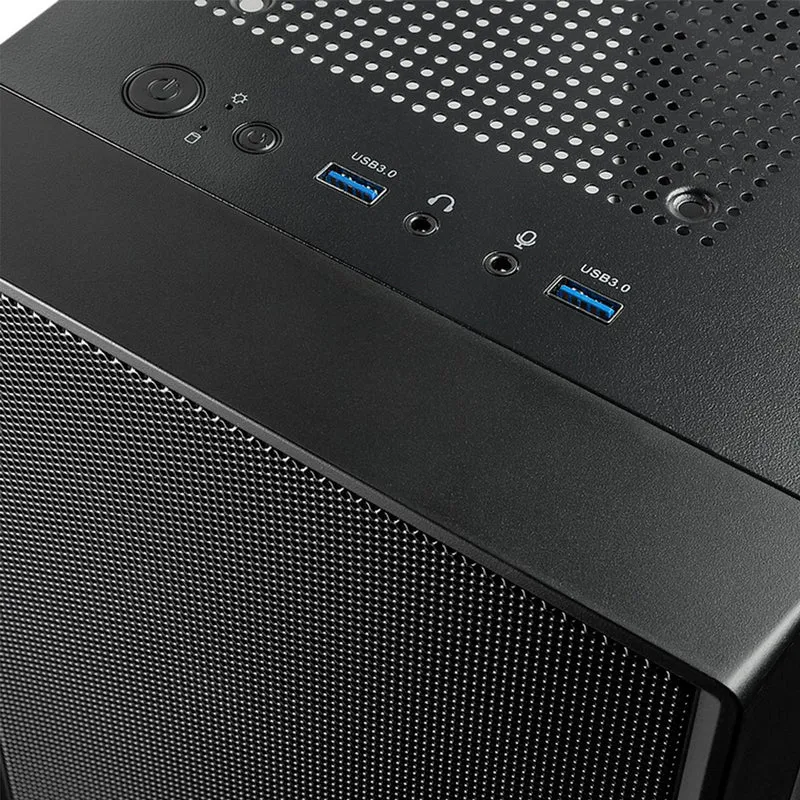 Tecware Nexus Air M2 TG High Airflow MATX PC Case with 3x 120mm Non LED Fans (Black)