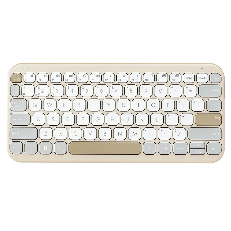 Asus Marshmallow KW100 Wireless Keyboard (Oat Milk)