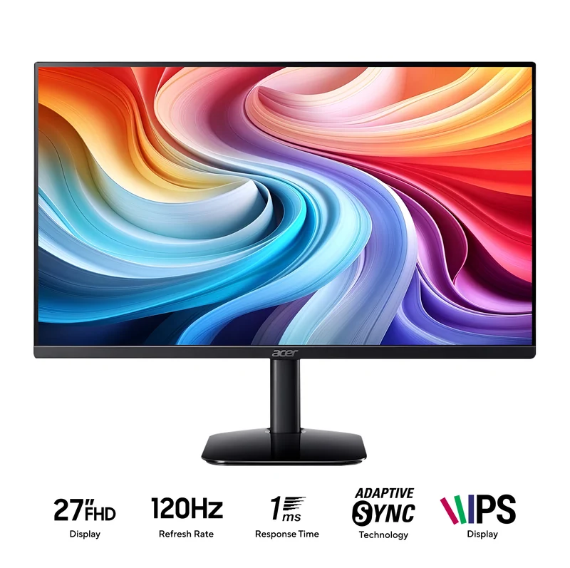 Acer KA272 G0bi 27" FHD (1920x1080) IPS 120Hz 1Ms VRB Adaptive Sync Monitor (Black)