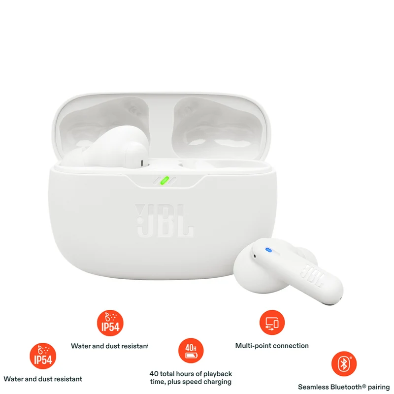 JBL Wave Beam 2 True Wireless Noise Cancelling Earbuds (Black, Blue, Pink, White)