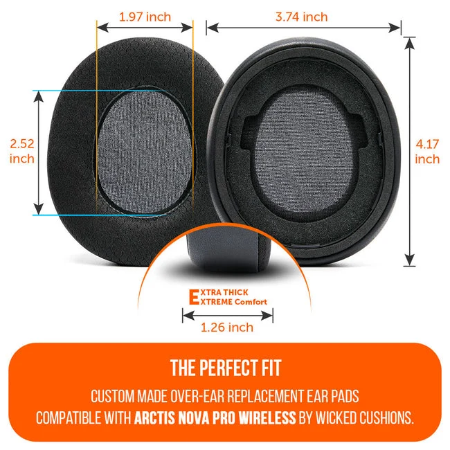 Wicked Cushions Arctis Nova Pro Wireless Earpads - WC FreeZe Cooling Gel