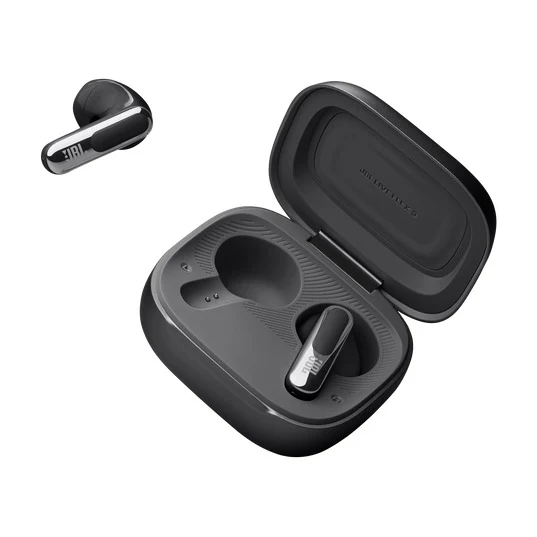 JBL Live Flex 3 True Wireless Noise-Cancelling Earbuds with Open-Stick Design & Smart Charging Case (Black, Silver, Blue, Purple)