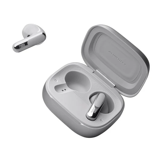 JBL Live Flex 3 True Wireless Noise-Cancelling Earbuds with Open-Stick Design & Smart Charging Case (Black, Silver, Blue, Purple)