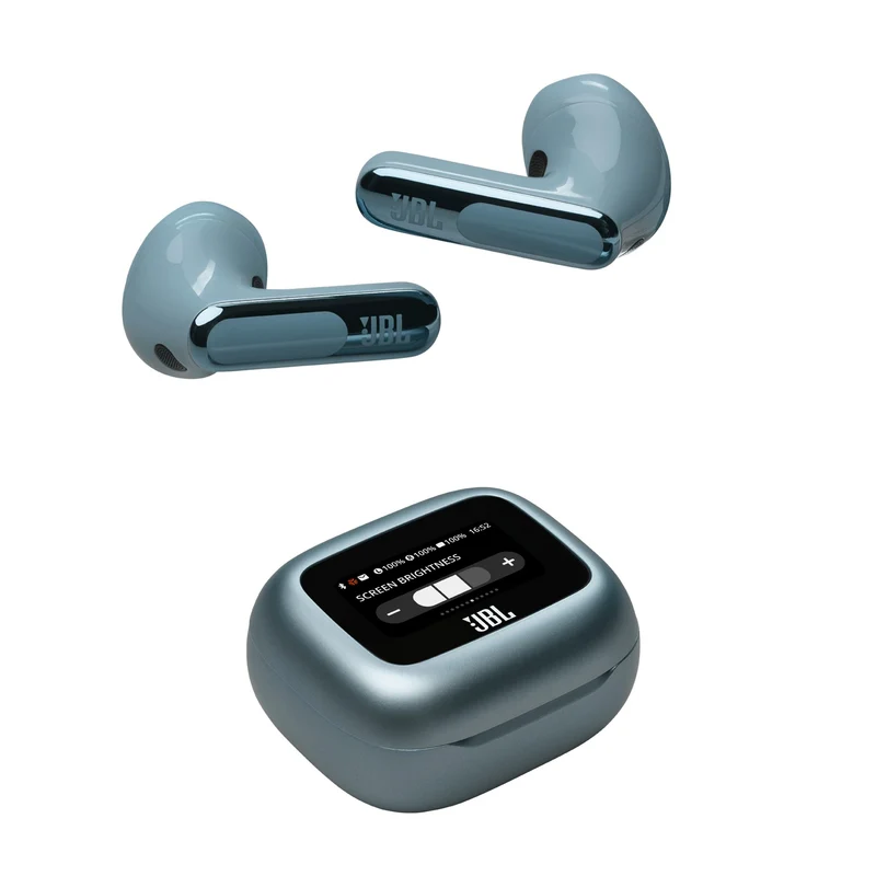 JBL Live Flex 3 True Wireless Noise-Cancelling Earbuds with Open-Stick Design & Smart Charging Case (Black, Silver, Blue, Purple)