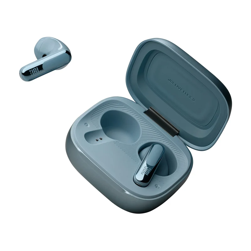 JBL Live Flex 3 True Wireless Noise-Cancelling Earbuds with Open-Stick Design & Smart Charging Case (Black, Silver, Blue, Purple)