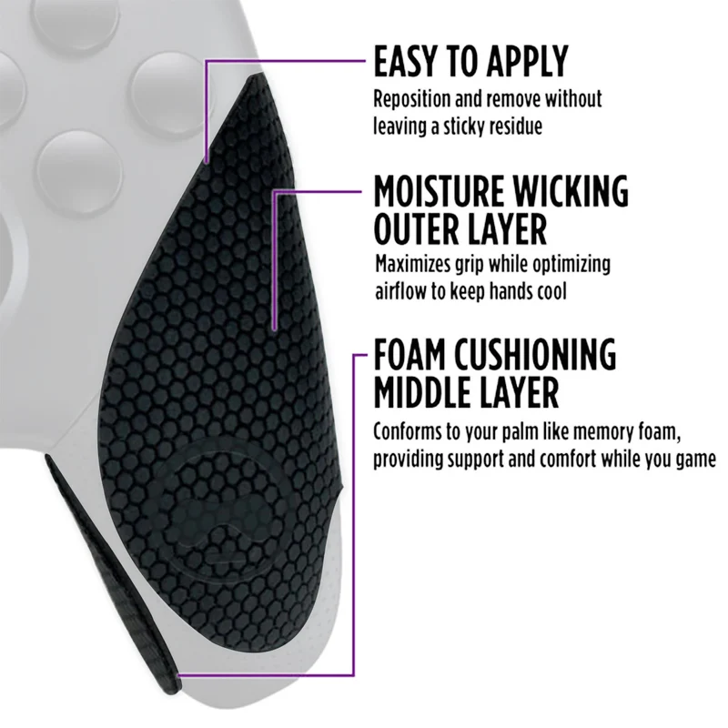 SteelSeries Kontrolfreek Grips for Nintendo Switch Pro (Nightfall Black/Noir) (4777-PRO)