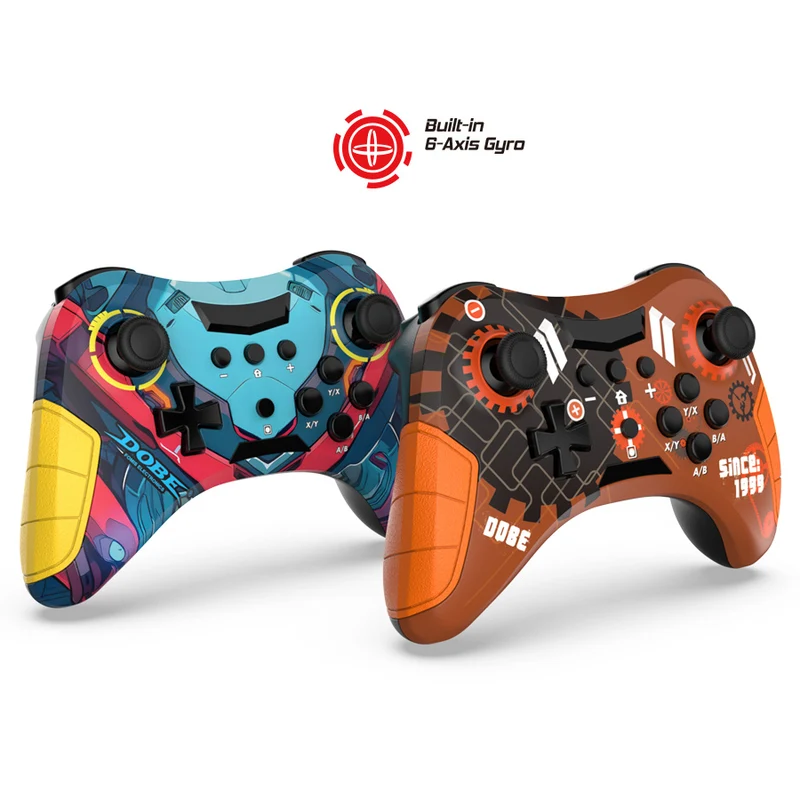 Dobe Wireless Mechanical Controller for Nintendo Switch/ PS3/ PC TY-3839 (Gear Wheel, Fortress, Armoured)