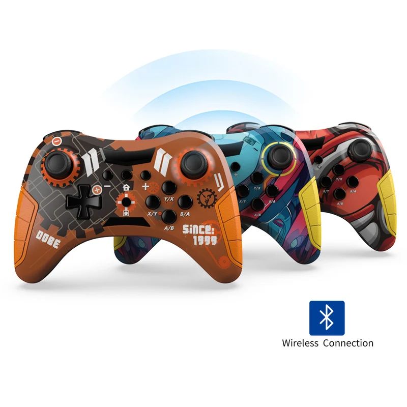 Dobe Wireless Mechanical Controller for Nintendo Switch/ PS3/ PC TY-3839 (Gear Wheel, Fortress, Armoured)