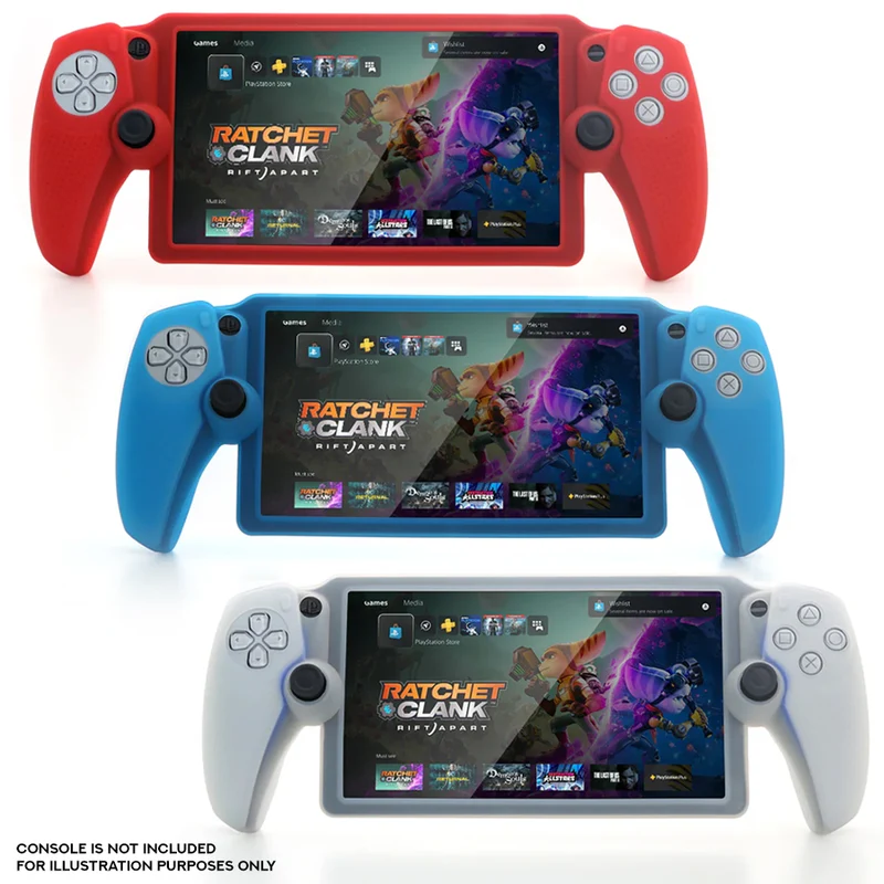 Dobe Silicone Case for Playstation Portal TP5-3586 (Transparent Red, Transparent Blue, Transparent White)