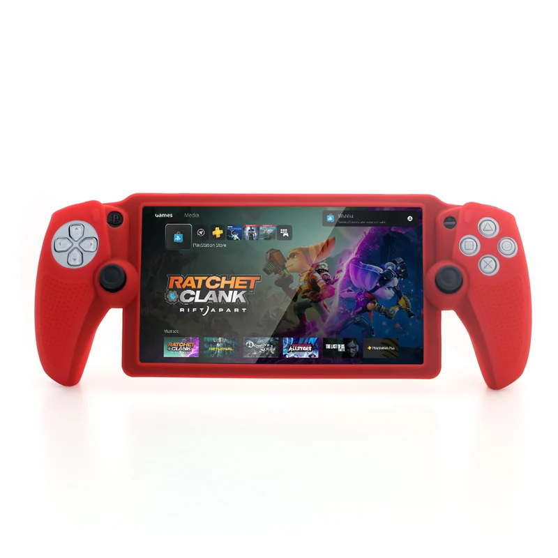 Dobe Silicone Case for Playstation Portal TP5-3586 (Transparent Red, Transparent Blue, Transparent White)