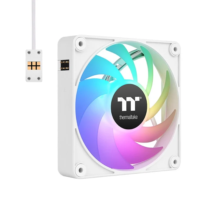 Thermaltake CT140 EX ARGB Sync PC Cooling Fan (3-Fan Pack) (Black, White)