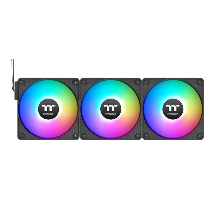 Thermaltake CT120 EX ARGB Sync PC Cooling Fan (3-Fan Pack) (Black, White, Hydrangea Blue)
