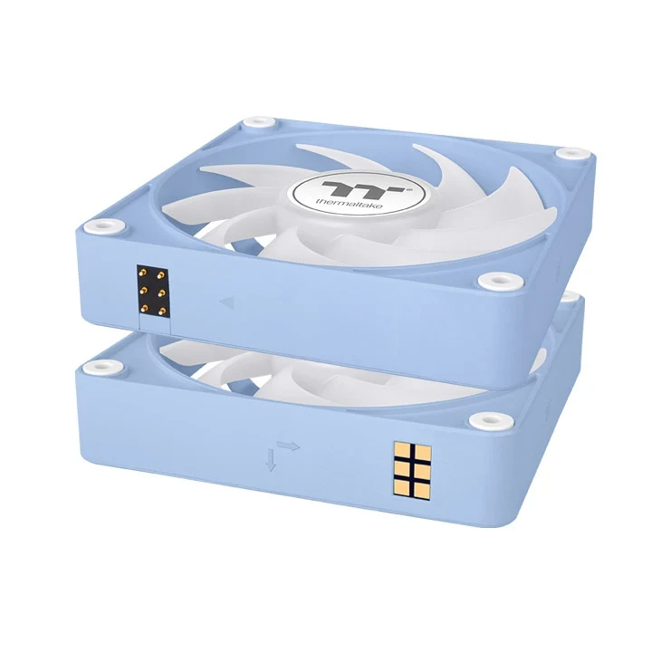 Thermaltake CT120 EX ARGB Sync PC Cooling Fan (3-Fan Pack) (Black, White, Hydrangea Blue)