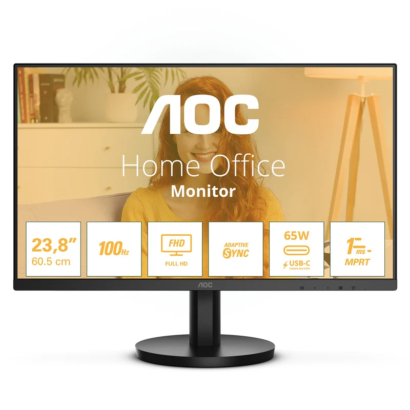 AOC 24B3CA2 23.8" FHD (1920x1080) 100Hz 1ms MPRT IPS Flat Monitor