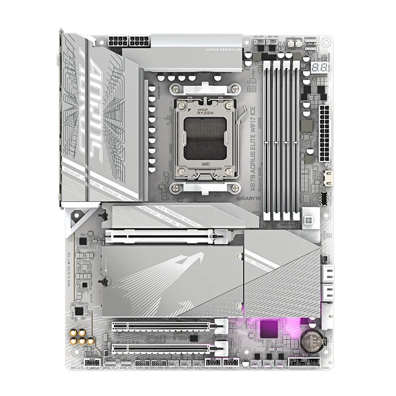 Gigabyte X870 Aorus Elite WiFi 7 ICE DDR5 AMD Gaming Motherboard