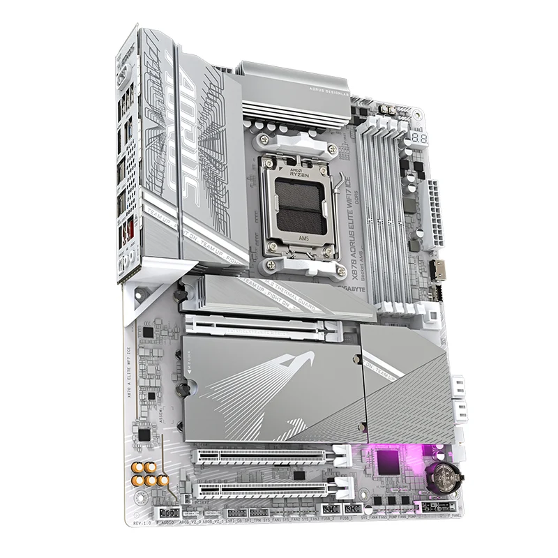 Gigabyte X870 Aorus Elite WiFi 7 ICE DDR5 AMD Gaming Motherboard