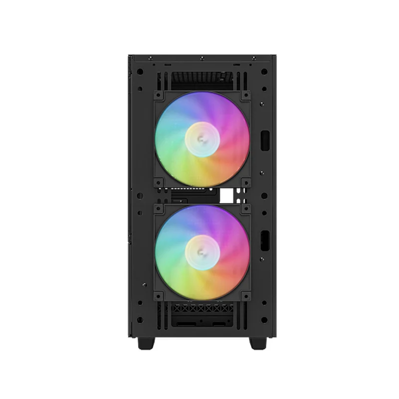 Deepcool CH360 Micro Tower Mini-ITX/Micro ATX Case Airflow Tempered glass + Mesh side panel (Black, White)