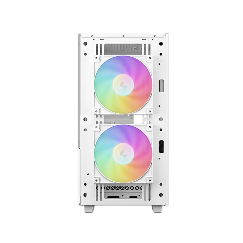 Deepcool CH360 Micro Tower Mini-ITX/Micro ATX Case Airflow Tempered glass + Mesh side panel (Black, White)