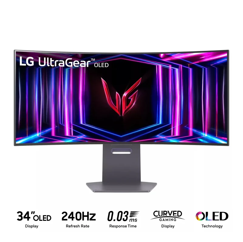 LG UltraGear 34GS95QE-B OLED 34" WQHD (3440x1440) 240Hz 0.03ms GTG G-Sync Compatible 800R Curved Gaming Monitor