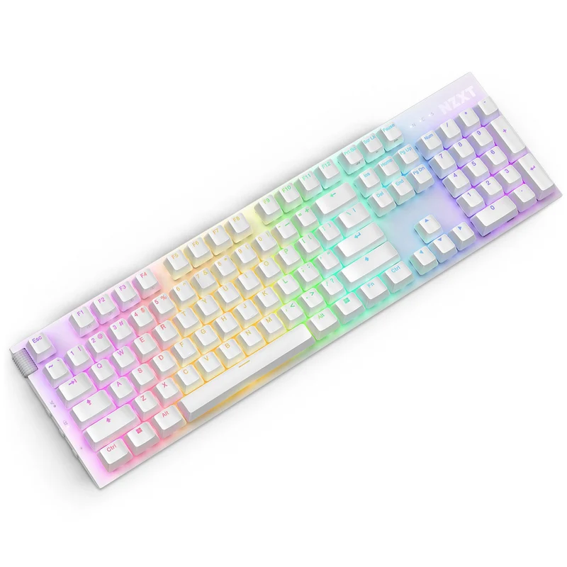 NZXT Function 2 Full-Size Optical Gaming Keyboard (Matte White)