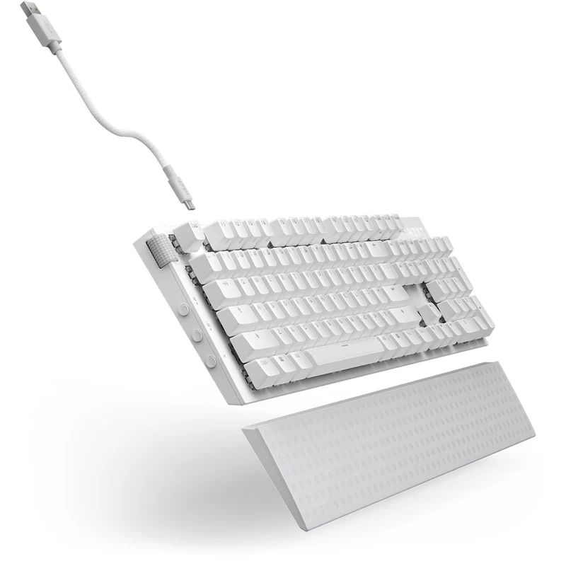 NZXT Function 2 Full-Size Optical Gaming Keyboard (Matte White)