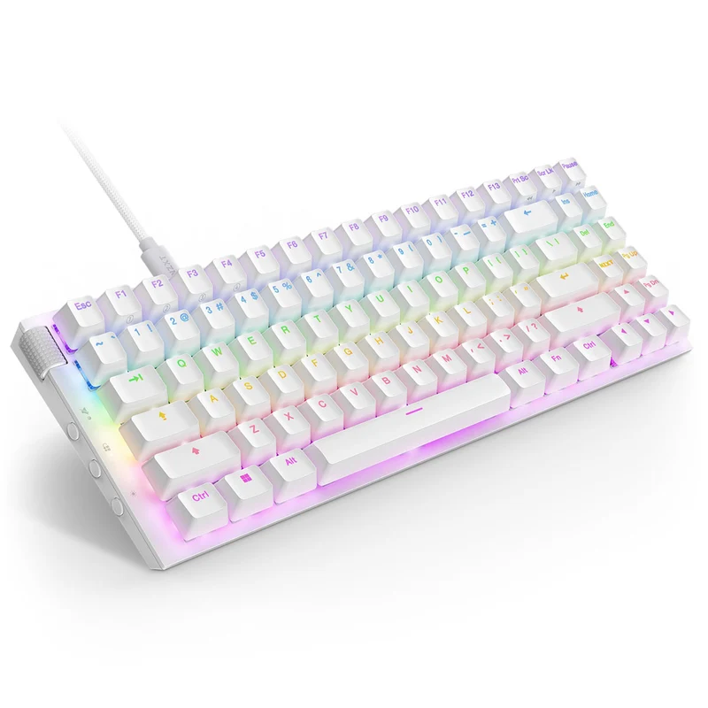 NZXT Function 2 MiniTKL Compact Tenkeyless Optical Gaming Keyboard (Matte White)