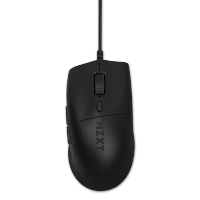 NZXT Lift 2 Ergo Lightweight Ergonomic Wired Gaming Mouse (Matte Black, Matte White)