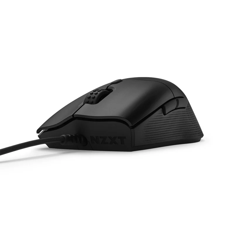 NZXT Lift 2 Ergo Lightweight Ergonomic Wired Gaming Mouse (Matte Black, Matte White)