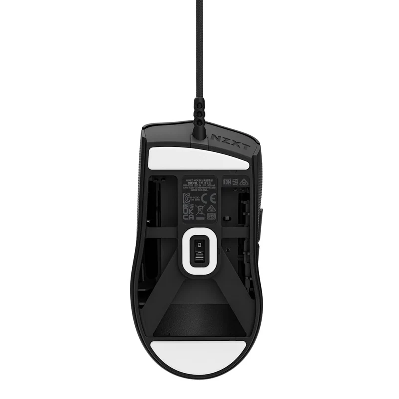 NZXT Lift 2 Ergo Lightweight Ergonomic Wired Gaming Mouse (Matte Black, Matte White)