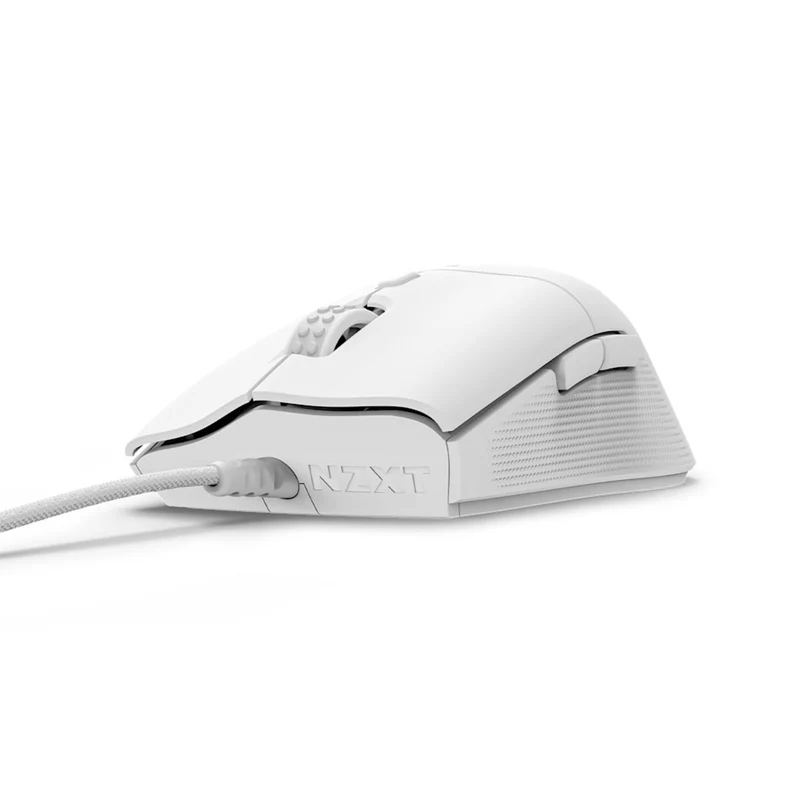 NZXT Lift 2 Ergo Lightweight Ergonomic Wired Gaming Mouse (Matte Black, Matte White)