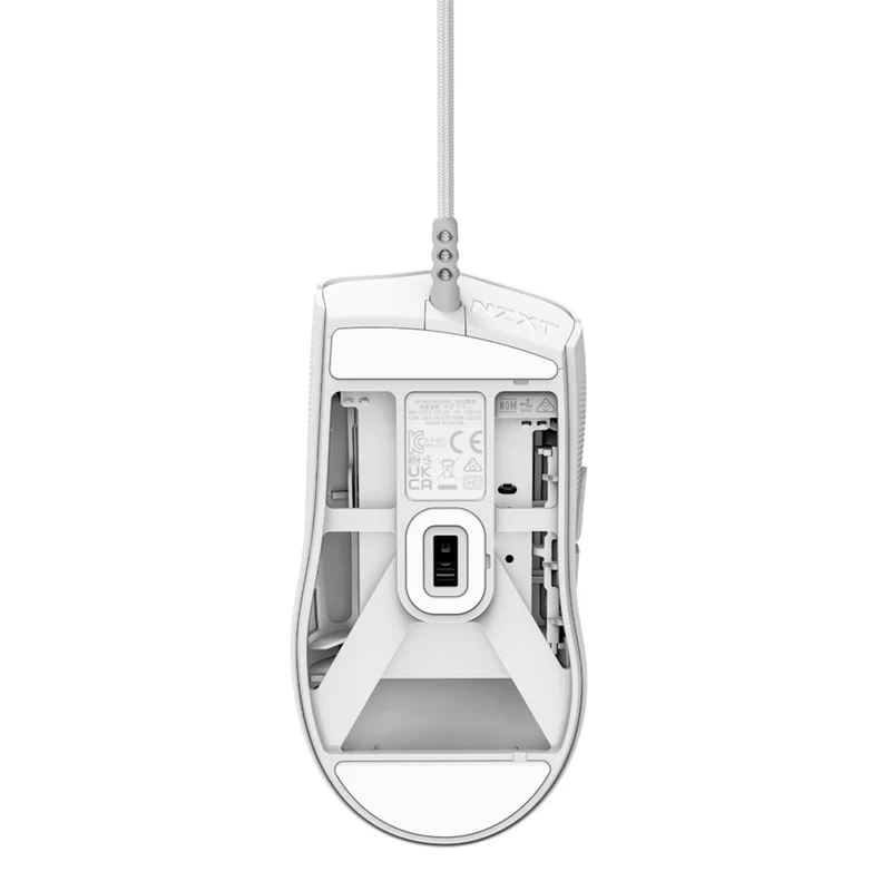 NZXT Lift 2 Ergo Lightweight Ergonomic Wired Gaming Mouse (Matte Black, Matte White)