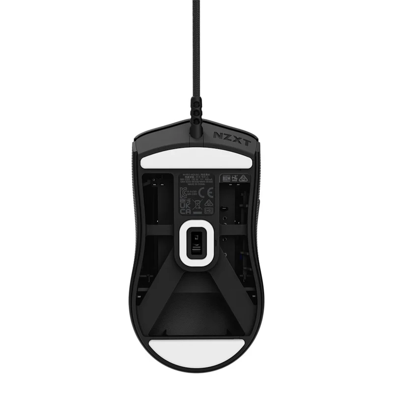 NZXT Lift 2 Symm Lightweight Symmetrical Wired Gaming Mouse (Matte Black, Matte White)