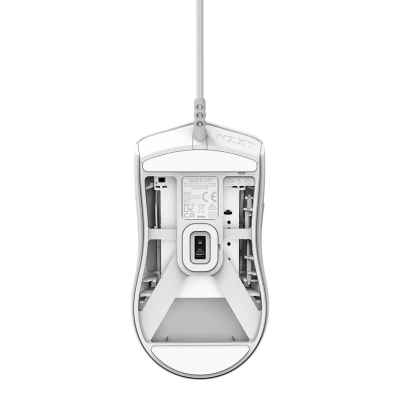 NZXT Lift 2 Symm Lightweight Symmetrical Wired Gaming Mouse (Matte Black, Matte White)