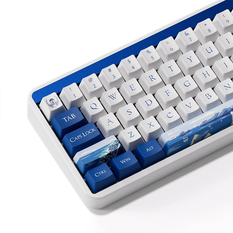 Akko JIN01 Santorini Aluminum Case Multi-Mode RGB Hot-Swappable Mechanical Keyboard (Akko Rosewood Switch)