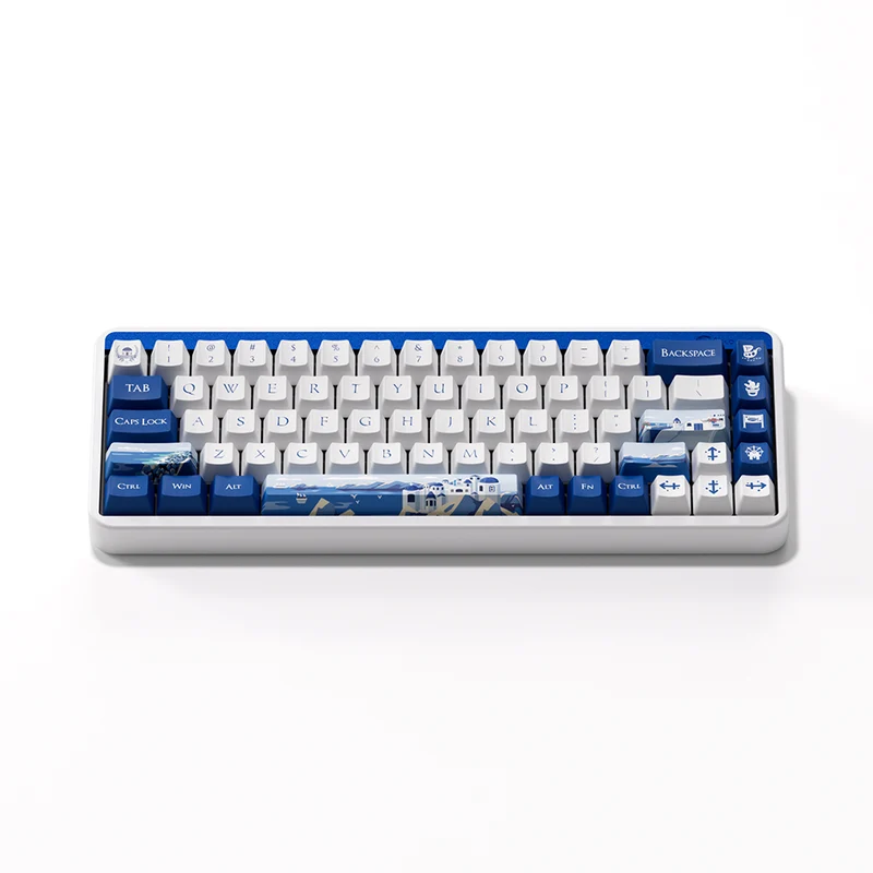 Akko JIN01 Santorini Aluminum Case Multi-Mode RGB Hot-Swappable Mechanical Keyboard (Akko Rosewood Switch)