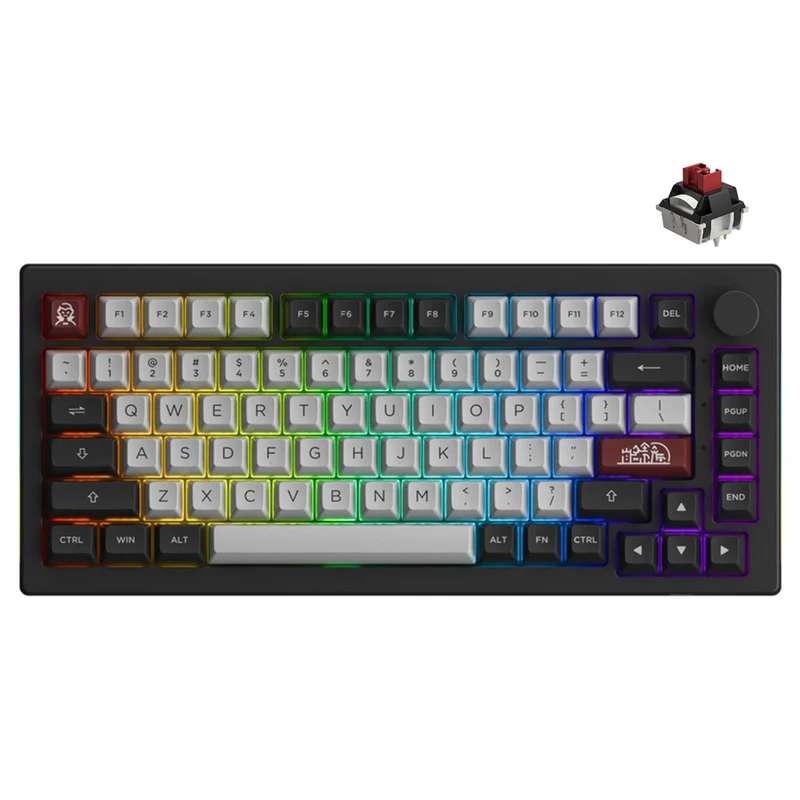Akko Dracula Castle 5075B Plus Multi-Mode RGB Hot-Swappable Mechanical Keyboard (Akko Dracula Switch)