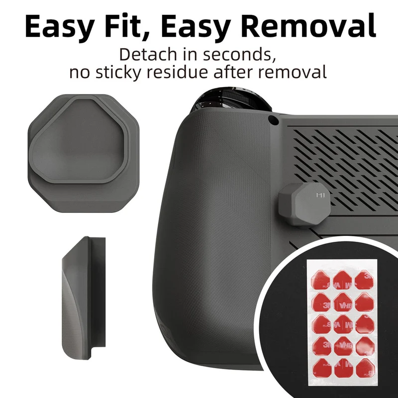 Skull & Co. Back Button Enhancement Set for ROG Ally X (4-pcs.) (Black, Galactic Purple, Neon Yellow, OD Green)