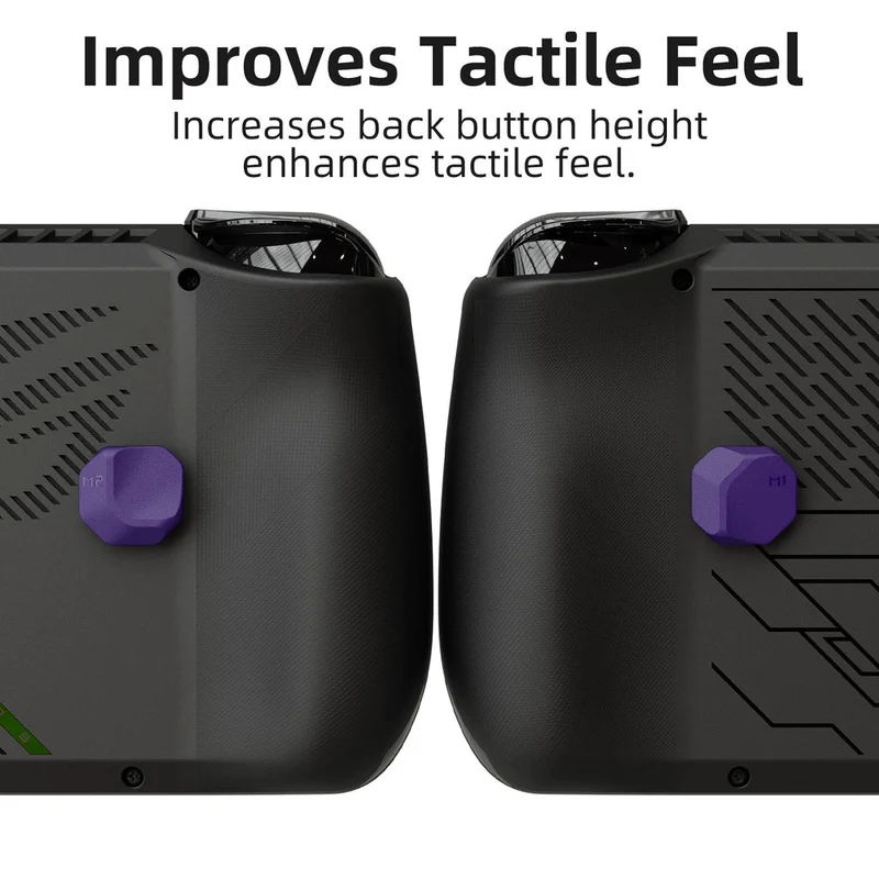 Skull & Co. Back Button Enhancement Set for ROG Ally X (4-pcs.) (Black, Galactic Purple, Neon Yellow, OD Green)