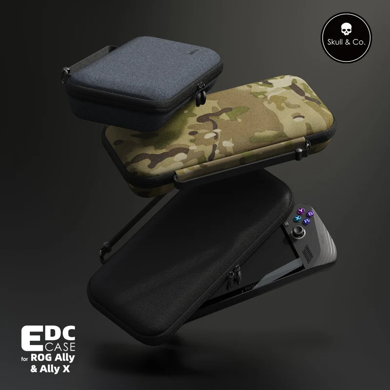 Skull & Co. EDC Case for ROG Ally & ROG Ally X (Black, Denim, Multi-Camo)