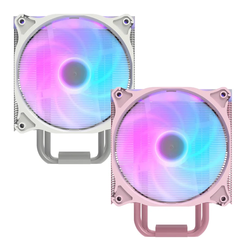 DarkFlash Darkair (LT) ARGB CPU Cooler (White, Pink)