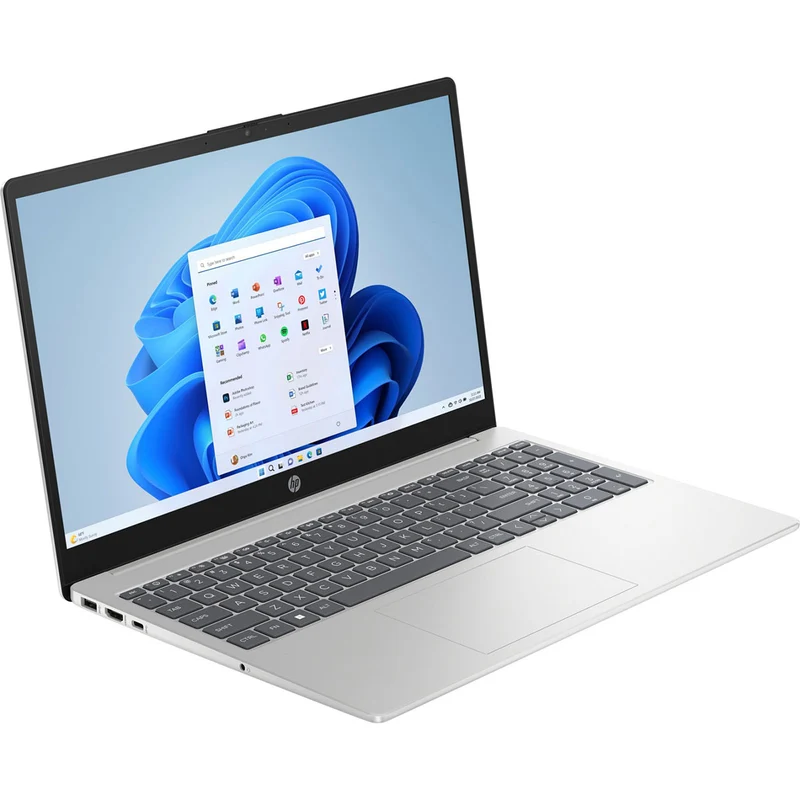 HP 15-FC1002AU Laptop (Natural Silver) | 15.6" FHD (1920x1080) IPS | R7-7735HS | 16GB RAM | 512GB SSD | AMD Radeon Integrated Graphics | Windows 11 Home | MS Office Home & Student 2021 + HP Prelude Topload Bag