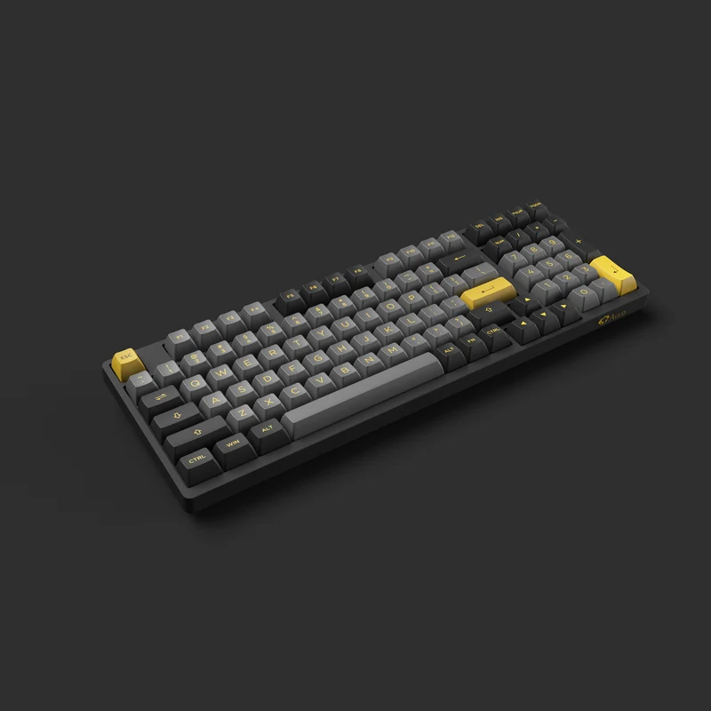 Akko Black & Gold 3098B Plus Multi-Mode RGB Hot-Swappable Mechanical Keyboard (Akko V3 Cream Yellow Pro)
