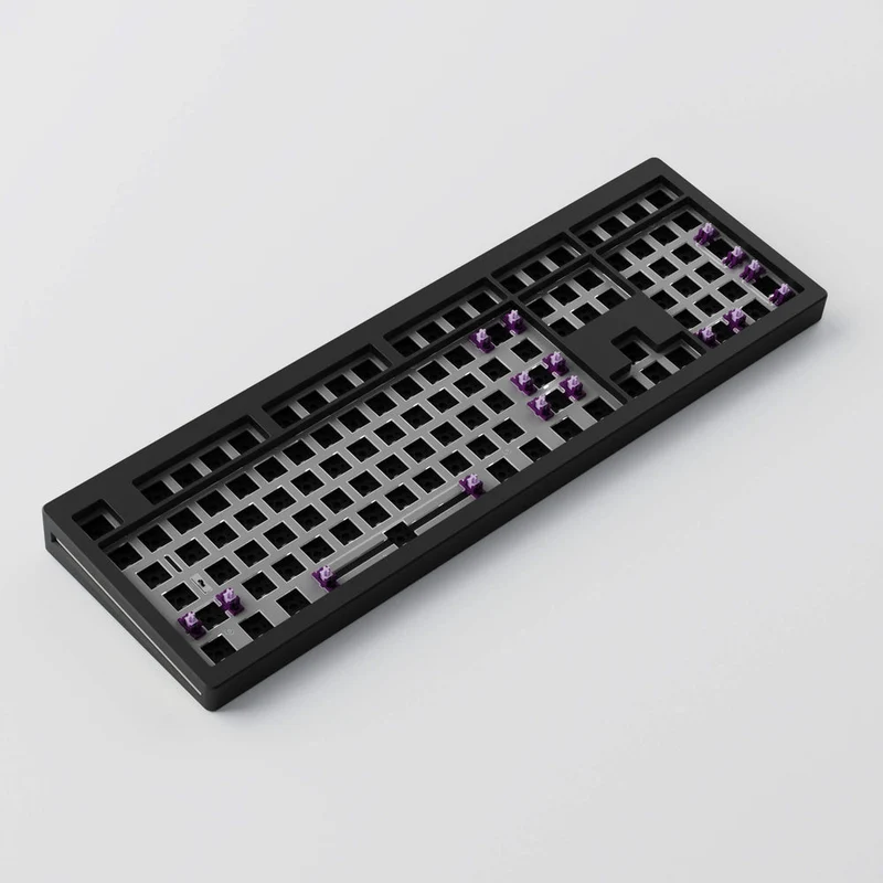 MonsGeek M5W Barebone DIY Kit Aluminum Case Multi-Mode RGB Hot-Swappable Mechanical Keyboard (Black)